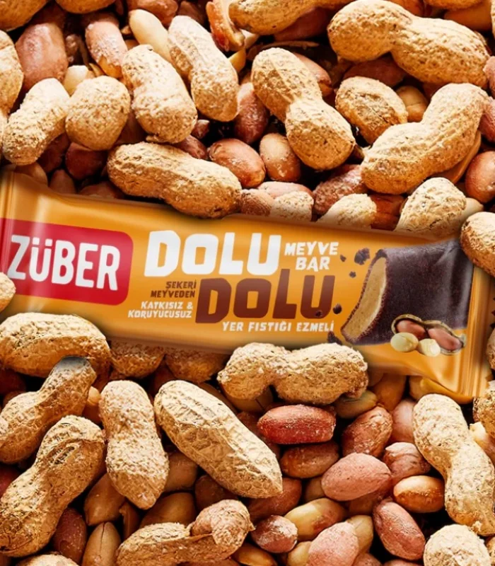 Züber Dolu Dolu Fıstık Ezme Meyve Bar 30 Gr