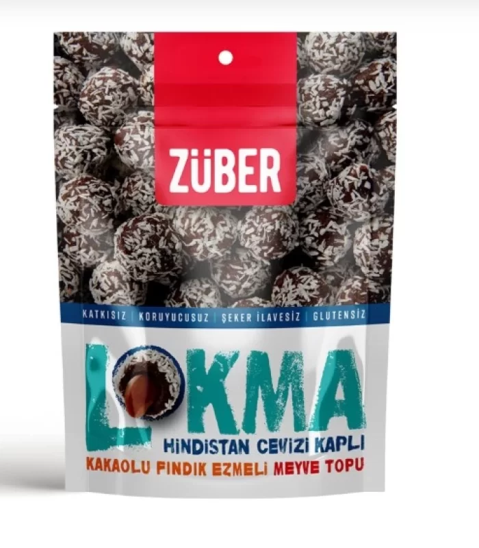 Züber Lokma Meyve Topu 96 Gr Hindistan Cevizli