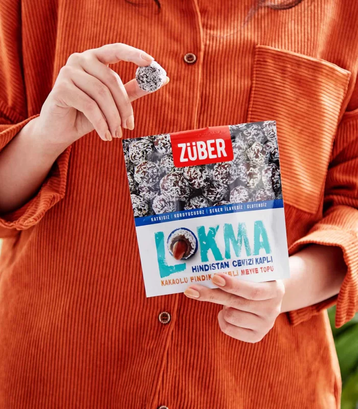 Züber Lokma Meyve Topu 96 Gr Hindistan Cevizli