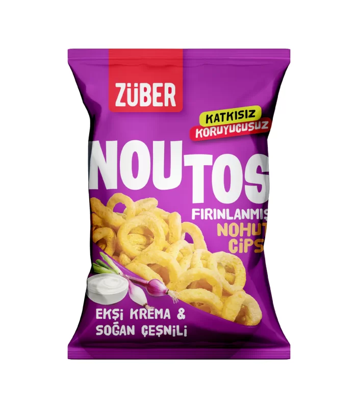 Züber Noutos Fırın Nohut Cipsi 55 Gr Ekşi Krema Ve Soğan