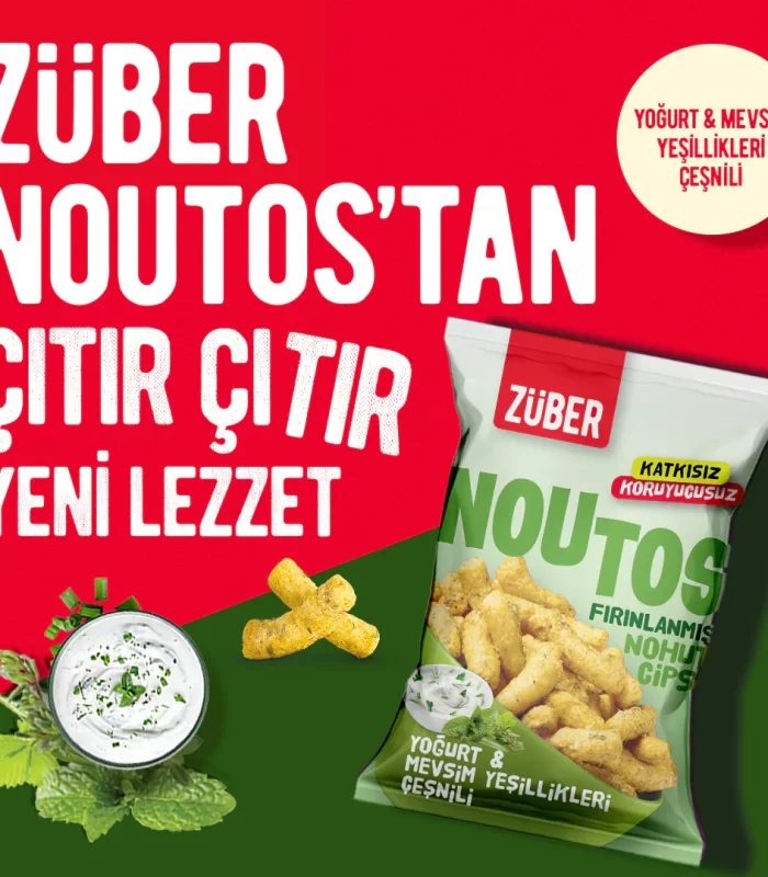 Züber Noutos Fırın Nohut Cipsi 55 Gr Yoğurt Ve Mevsim Yeşillikleri