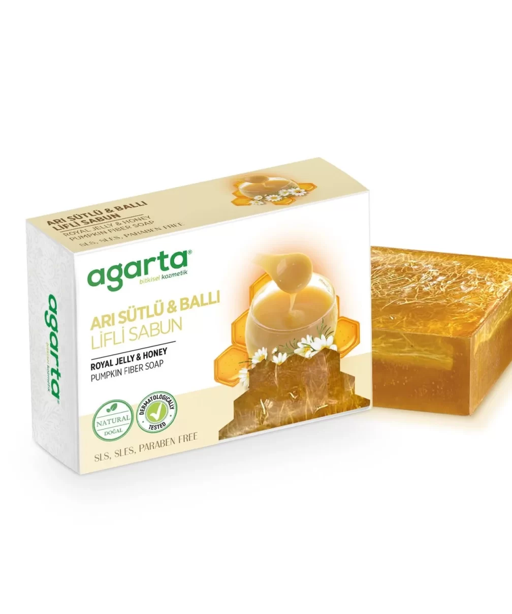 Agarta Arı Sütlü ve Ballı Lifli Sabun 150 Gr