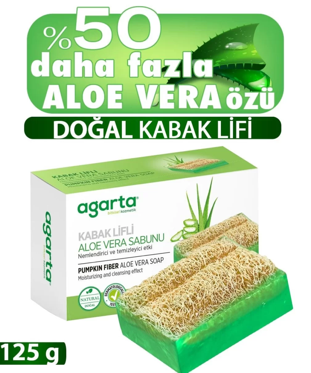 Agarta Kabak Lifli Aloe Vera Sabunu 125 Gr