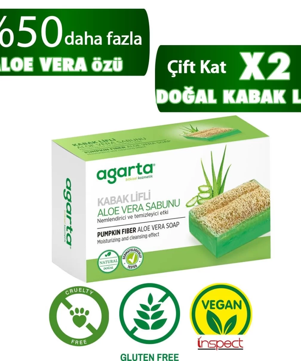 Agarta Kabak Lifli Aloe Vera Sabunu 125 Gr