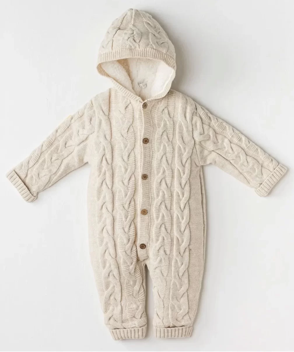 Andywawa AC24336 Knitwear Triko Bebe Kozmonot Beige Melange