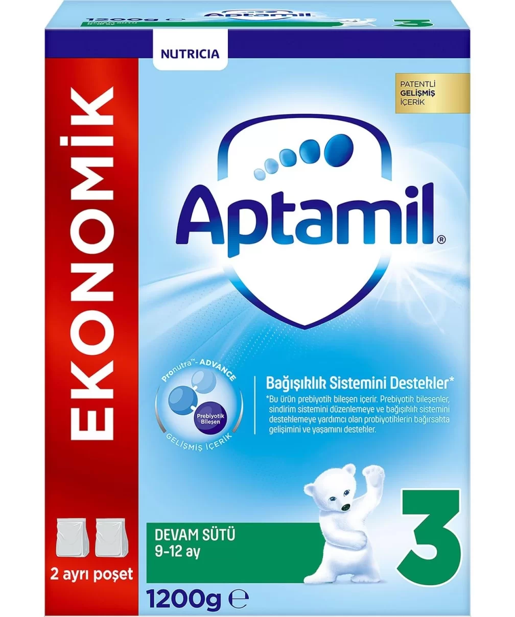 Aptamil Devam Sütü Maması No3 9-12 Ay 1200 Gr