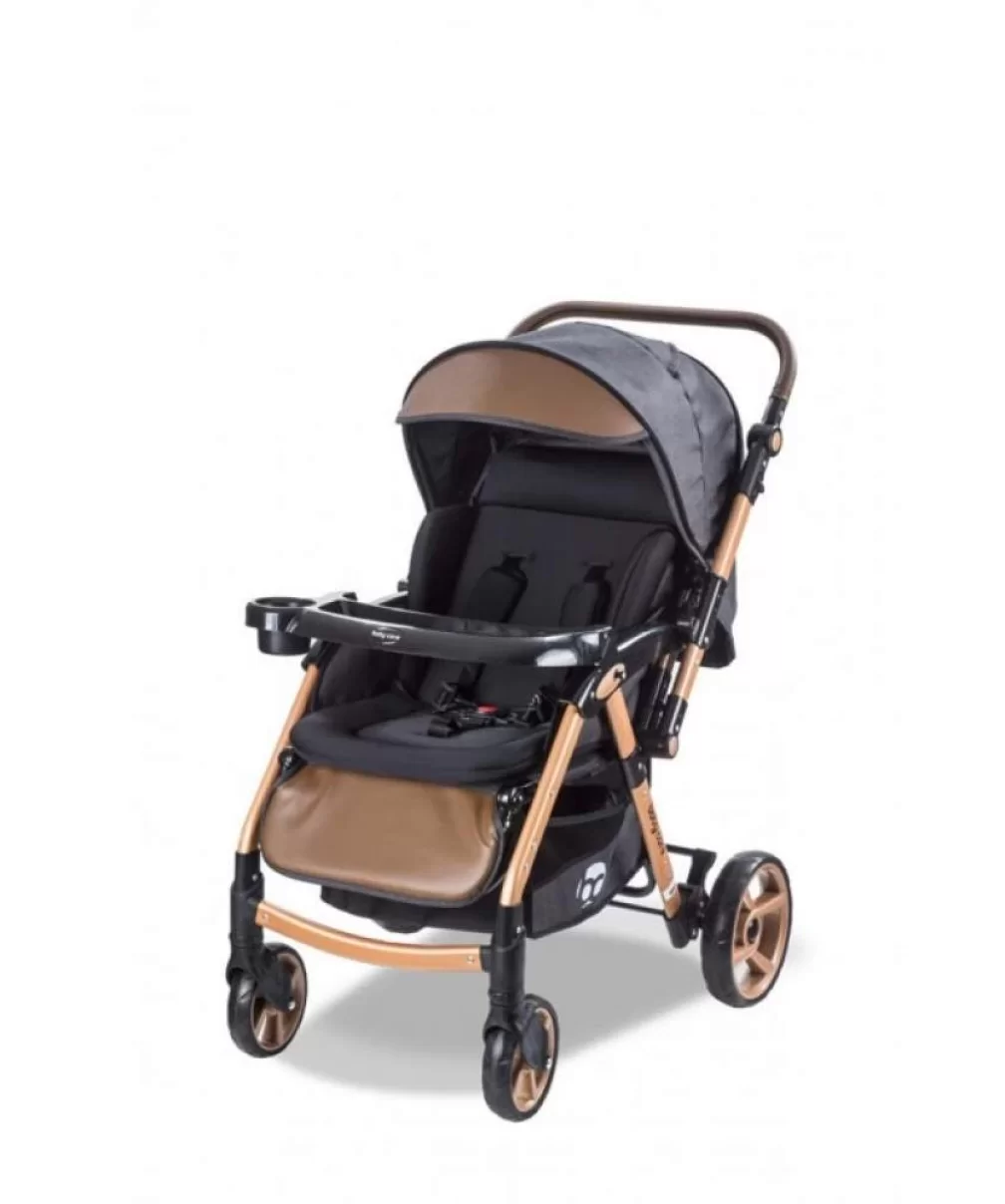 Baby Care 500 Combo Maxi Pro Çift Yönlü Puset Gold Siyah