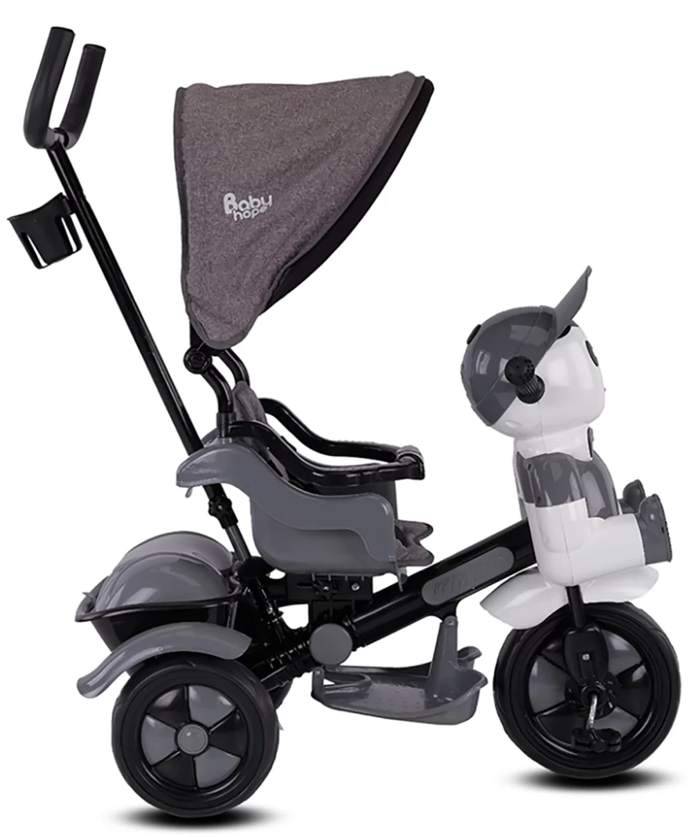 Babyhope 125 Yupi Triycle 3 Tekerli Kontrollü Bisiklet (Gri) Gri