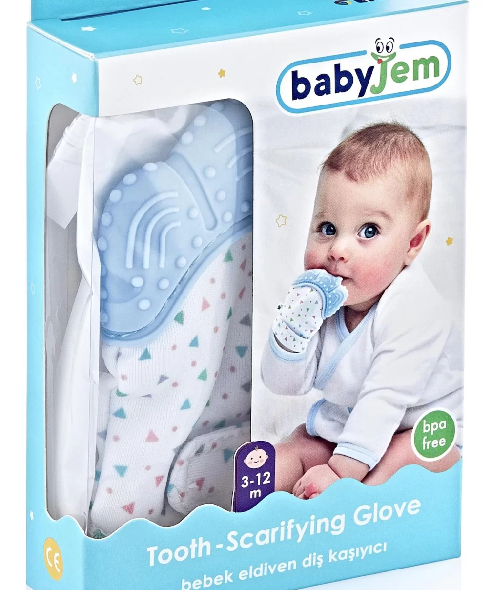 BabyJem Diş Kaşıyıcı Eldiven 526 Mavi