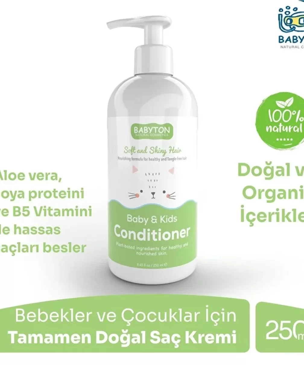 Babyton Bebek ve Çocuklar İçin Doğal Saç Kremi 250 ml