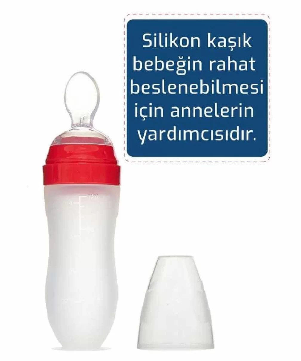 Bebedor Silikon Kaşıklı Biberon 120ml 7509