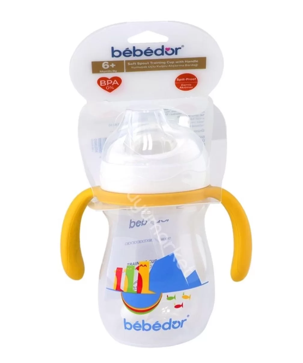 Bebedor Yumuşak Uçlu Kulplu Alıştırma Bardağı 270ml 7503