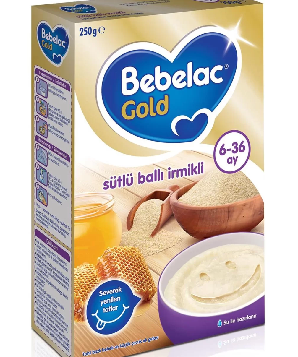 Bebelac Gold Sütlü Ballı İrmikli Kaşık Maması 250 Gr