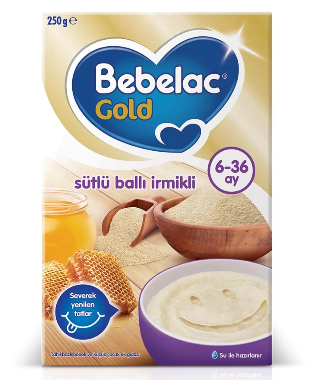 Bebelac Gold Sütlü Ballı İrmikli Kaşık Maması 250 Gr