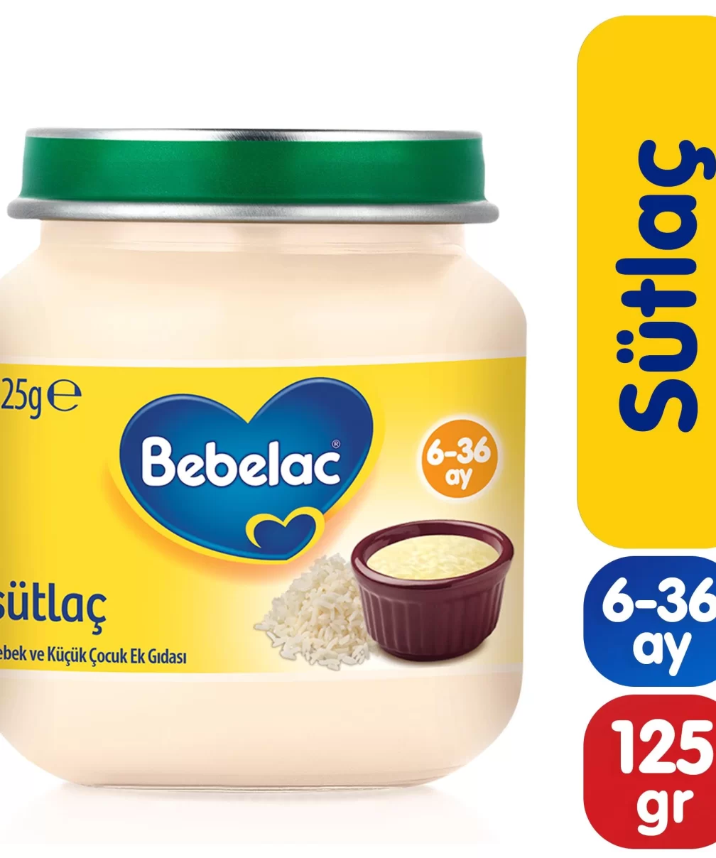 Bebelac Sütlaç Kavanoz Maması 125 Gr