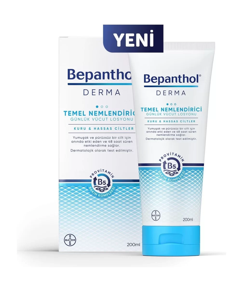 Bepanthol Derma Temel Nemlendirici Günlük Vücut Losyonu 200ml