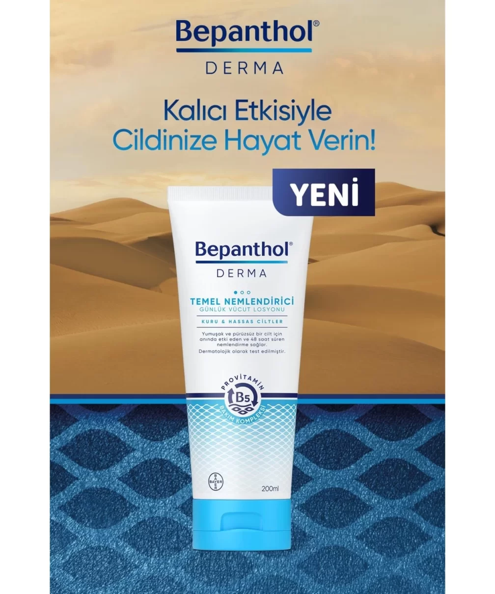 Bepanthol Derma Temel Nemlendirici Günlük Vücut Losyonu 200ml