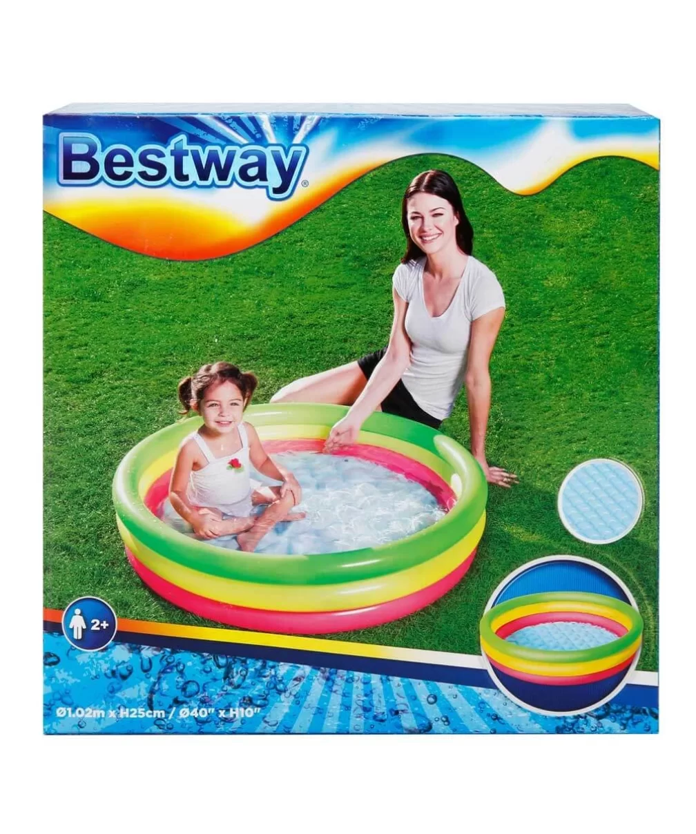 Bestway 3 Bölmeli Çocuk Havuzu 102x25 Cm 51104