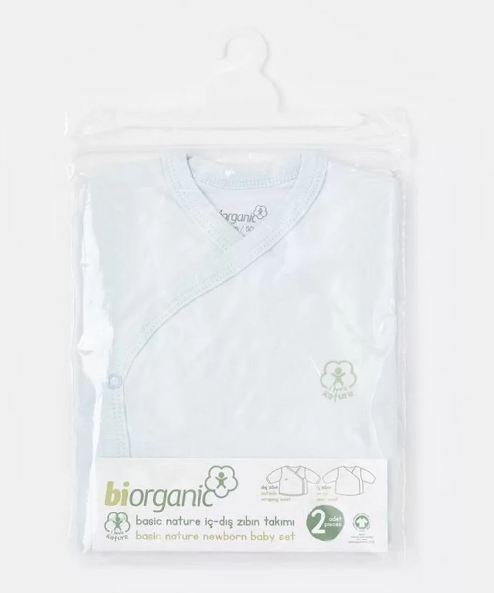 Bibaby Biorganic Basic Nature İç Dış Bebek Zıbın 73275 Mavi