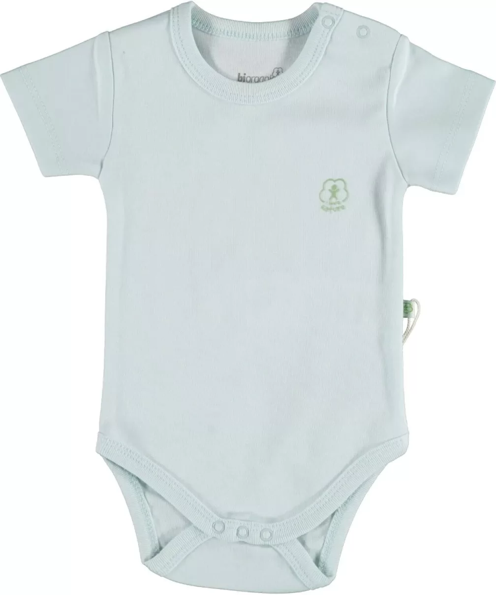 Bibaby Biorganic Basic Nature Kısa Kol Body 56884 Mavi