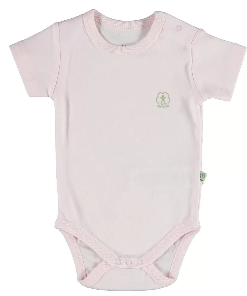 Bibaby Biorganic Basic Nature Kısa Kol Body 56884 Pembe