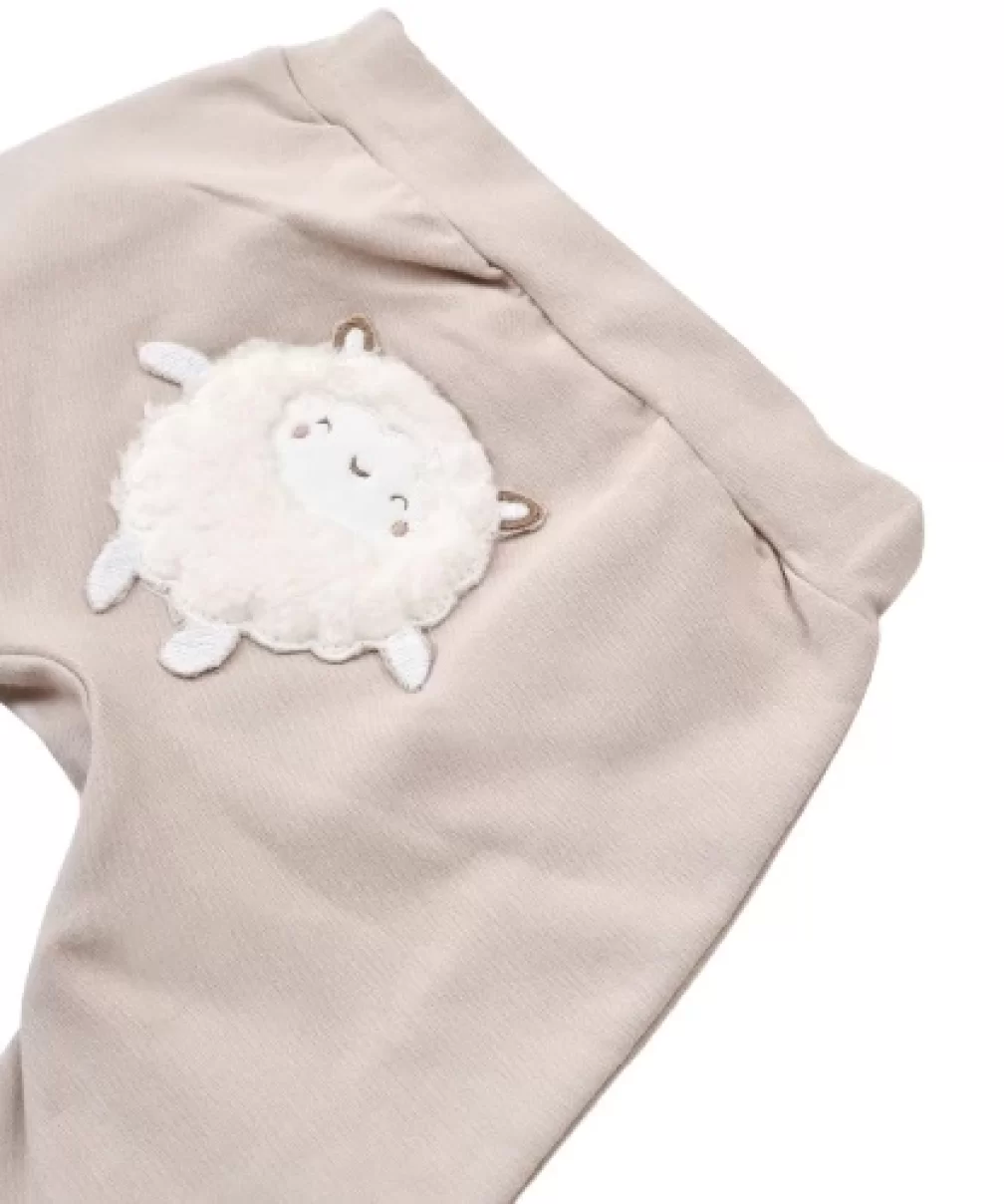 Bibaby Biorganic Curly Sheep Patiksiz Pantolon 57769 Bej