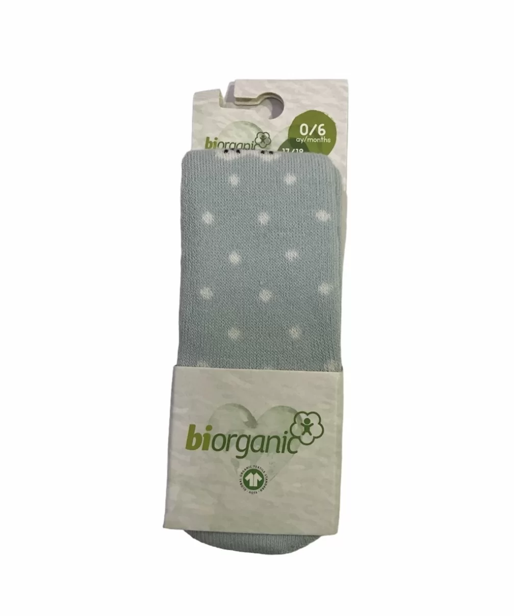 Bibaby Biorganic Cute Face Havlu Külotlu Çorap 68415 Mavi