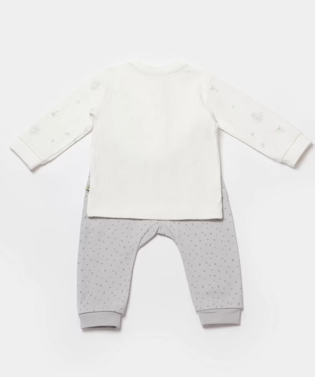 Bibaby Biorganic Koala Jungle 2Li Bebek Takım 59776 Gri