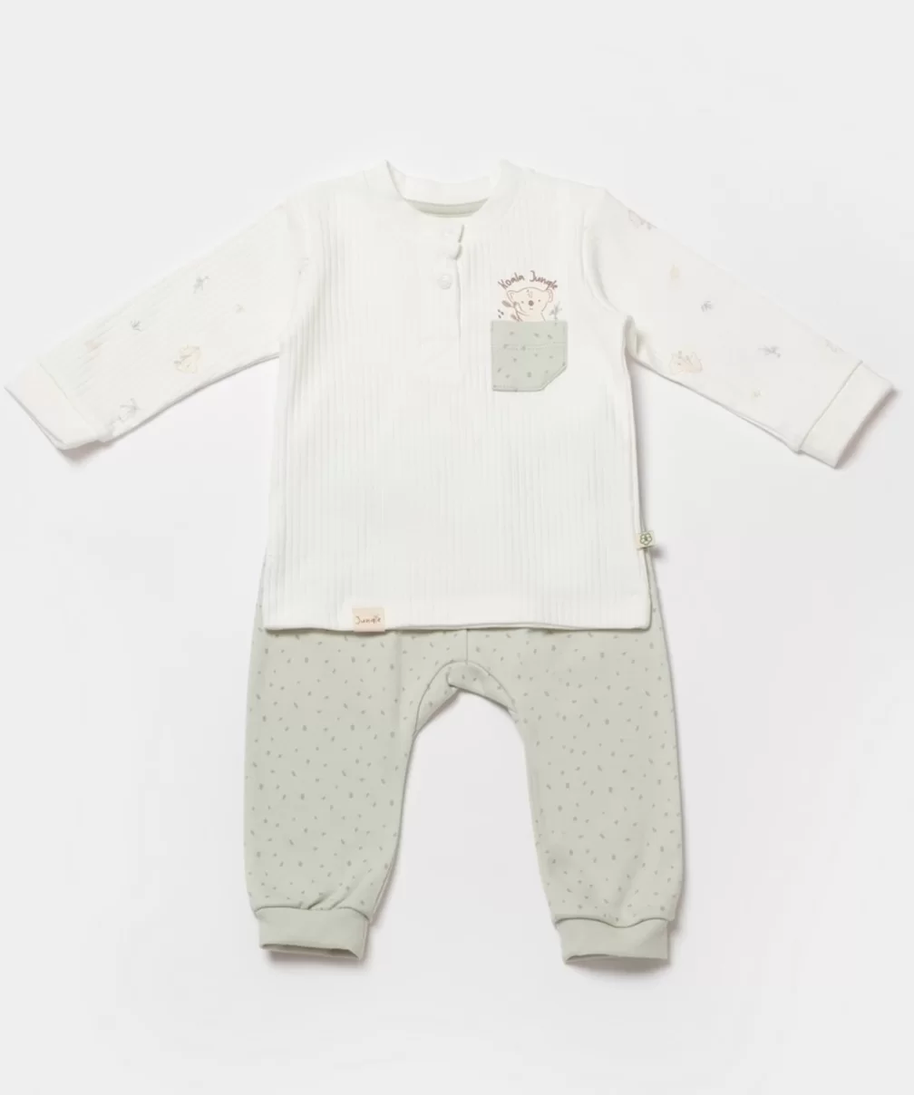 Bibaby Biorganic Koala Jungle 2Li Bebek Takım 59776 Mint