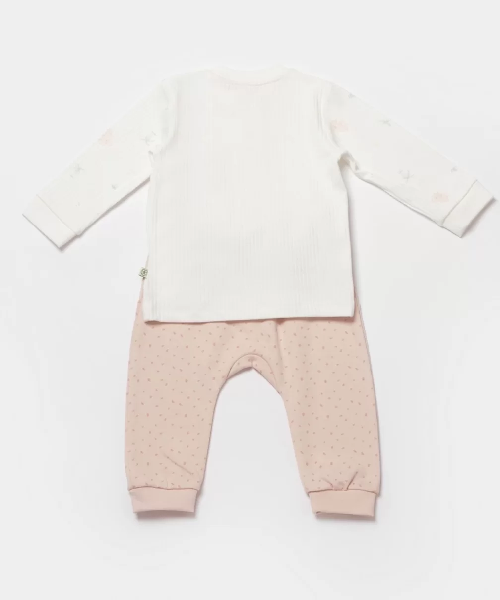 Bibaby Biorganic Koala Jungle 2Li Bebek Takım 59776 Pembe