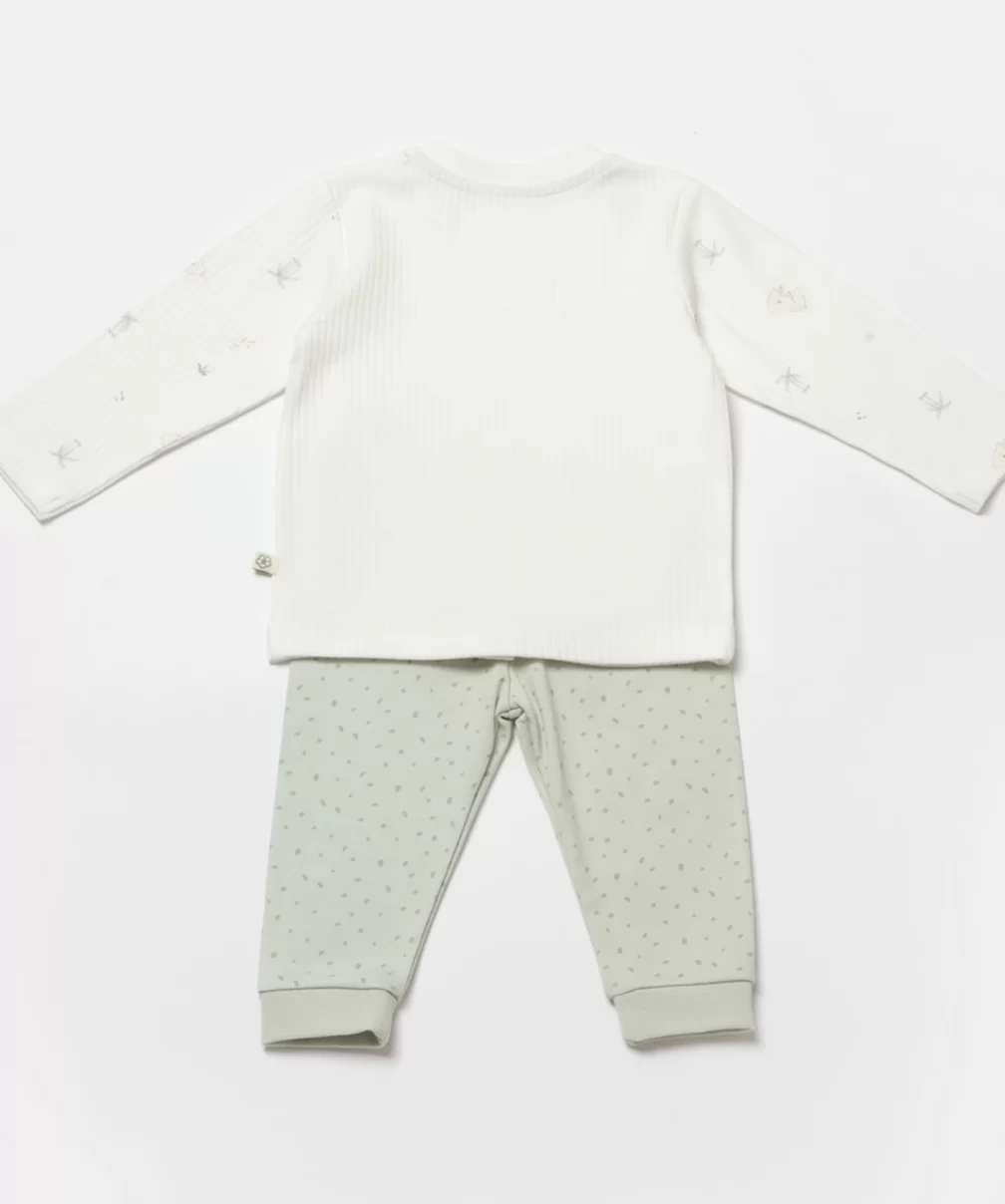 Bibaby Biorganic Koala Jungle Bebek Pijama Takımı 59777 Mint