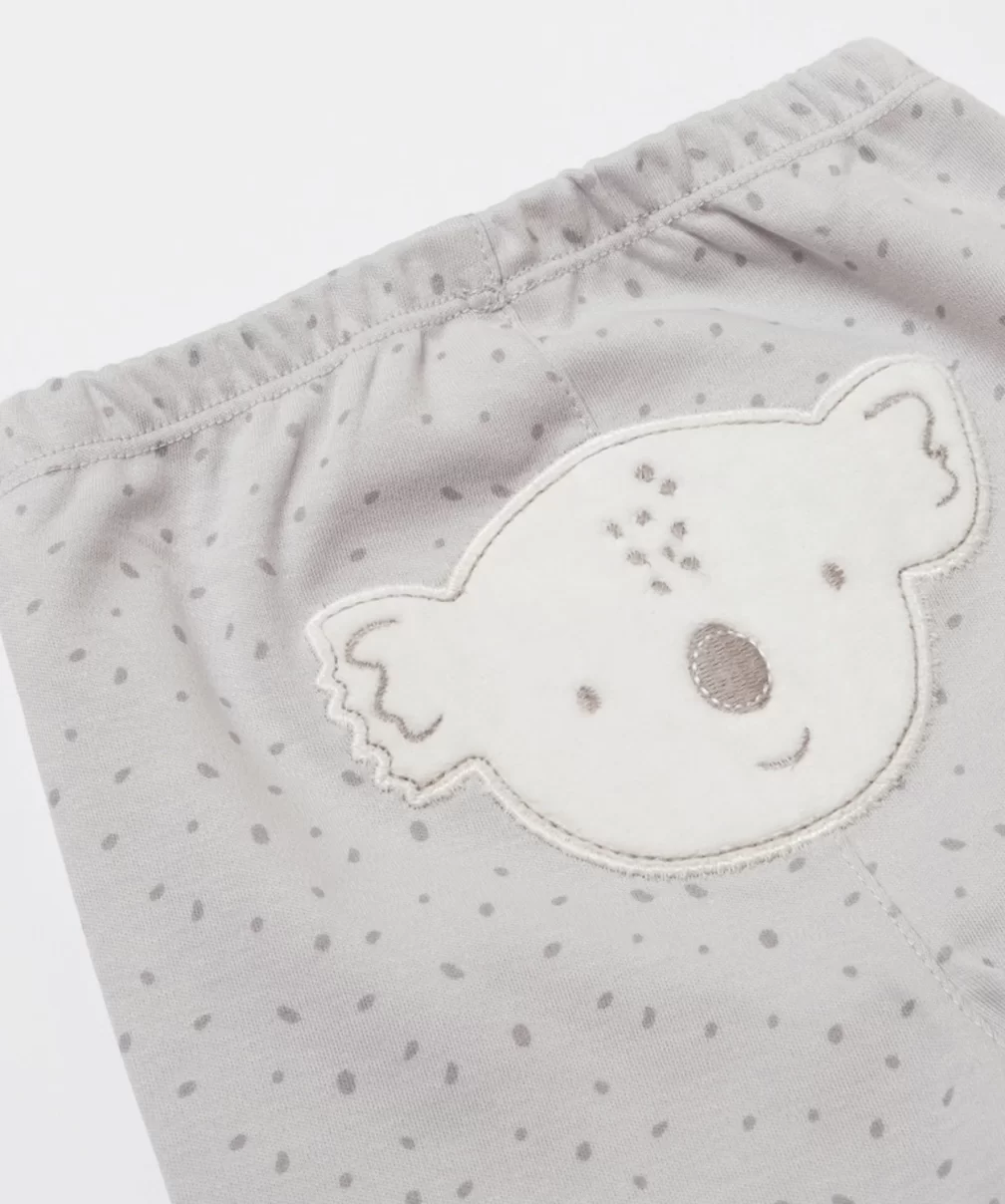 Bibaby Biorganic Koala Jungle Patikli Pantolon 57888 Gri