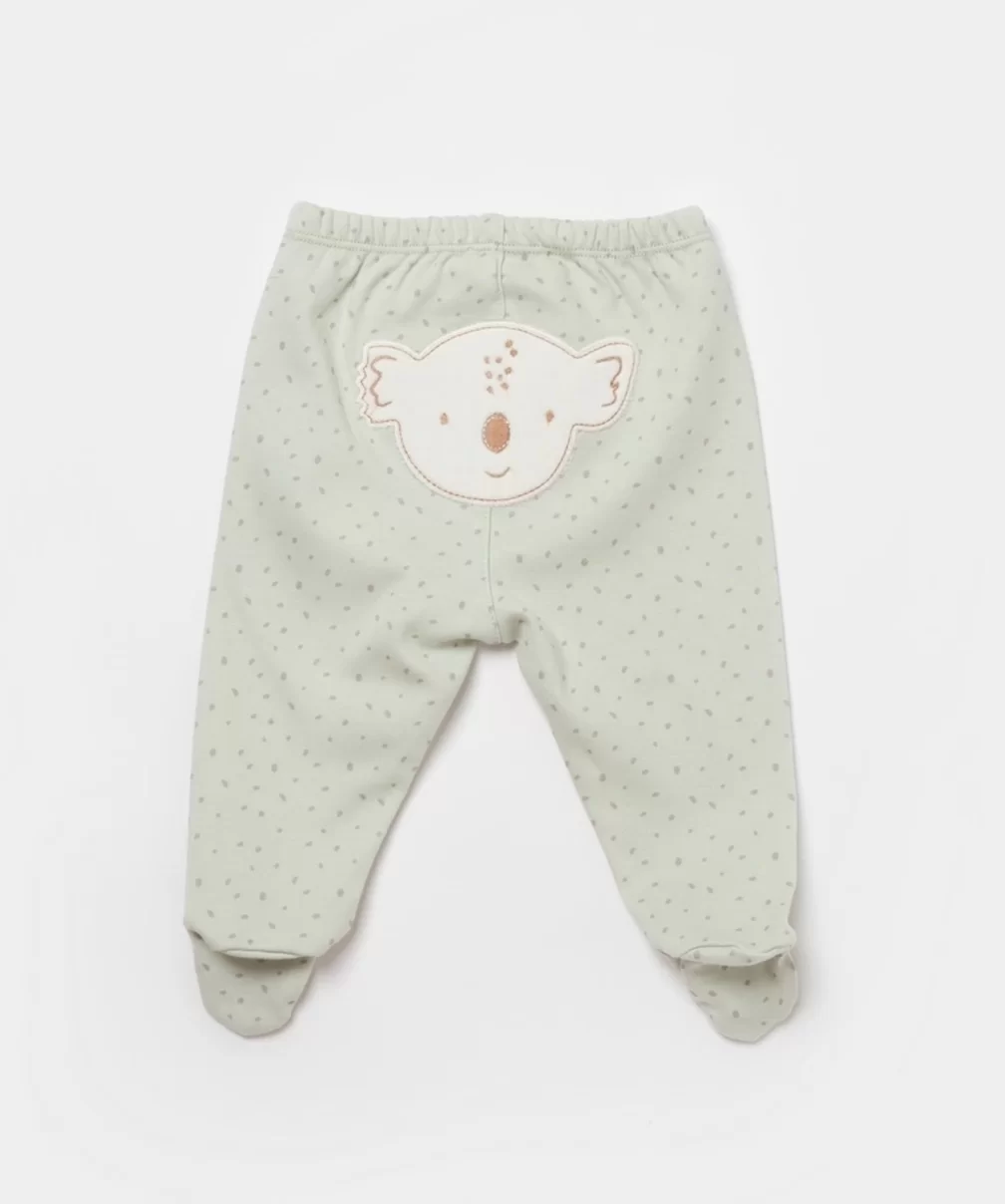 Bibaby Biorganic Koala Jungle Patikli Pantolon 57888 Mint