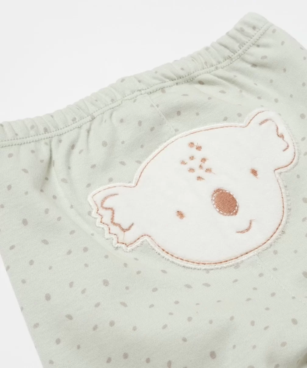 Bibaby Biorganic Koala Jungle Patikli Pantolon 57888 Mint