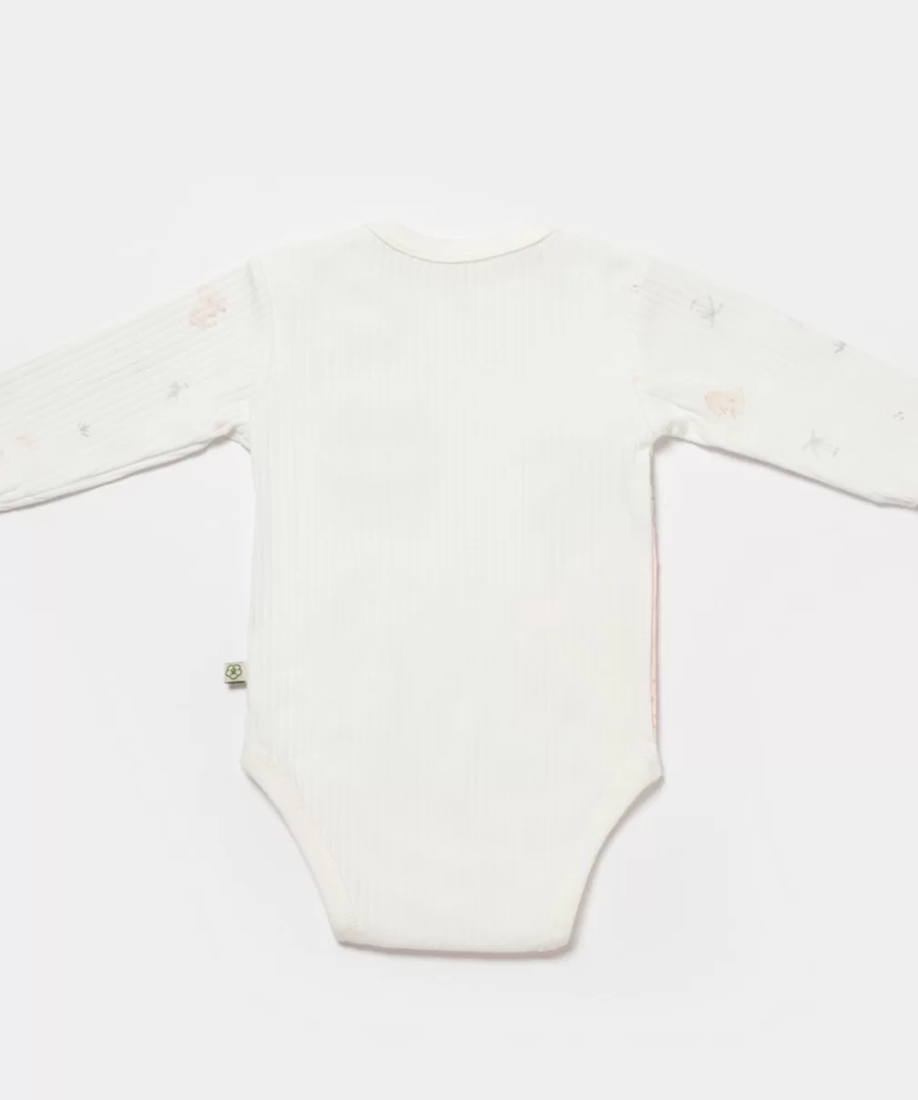 Bibaby Biorganic Koala Jungle Uzun Kol Bebek Body 56969 Pembe