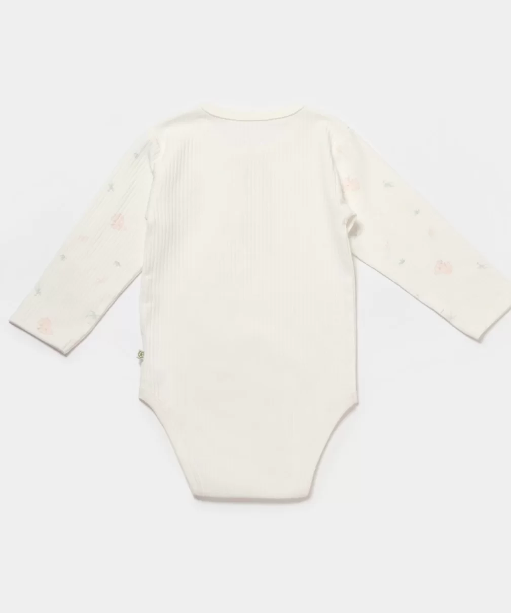 Bibaby Biorganic Koala Jungle Uzun Kol Bebek Body 56973 Pembe