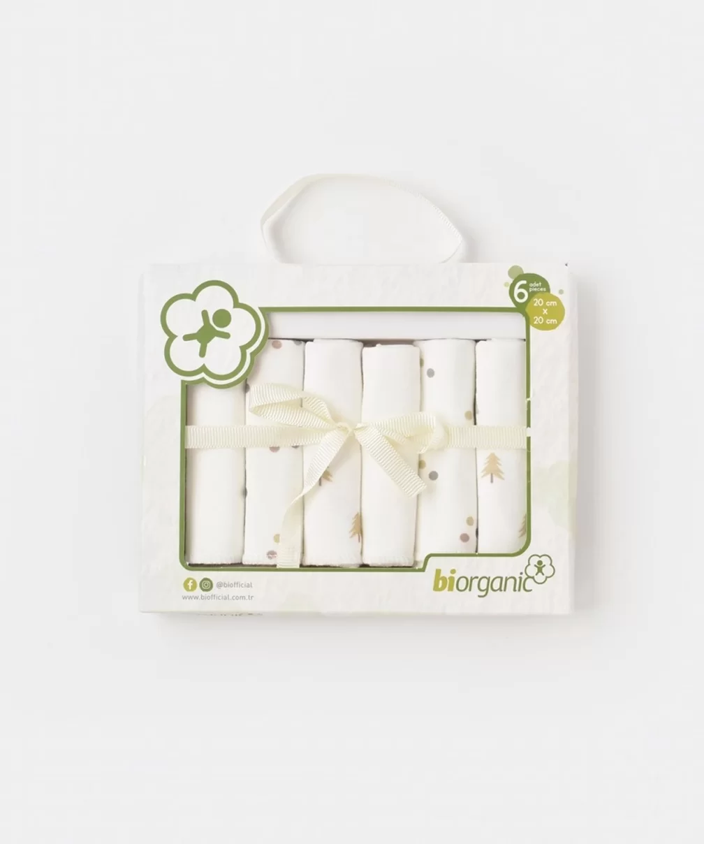 Bibaby Biorganic Nature 6lı Mendil 57785 Ekru