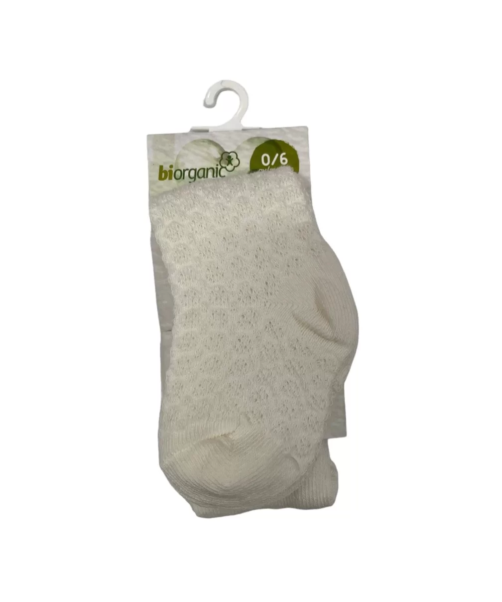 Bibaby Biorganic New Summer Külotlu Çorap 68478 Beyaz