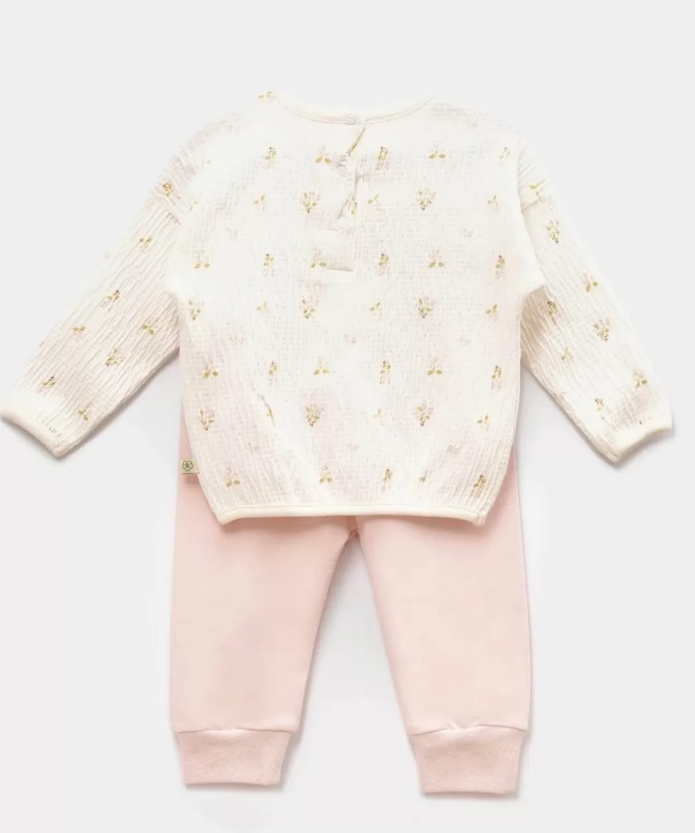 Bibaby Biorganic The Flowers 2Li Takım 59765 Ekru Pembe