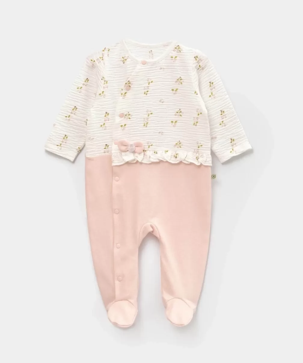 Bibaby Biorganic The Flowers Bebek Tulum 60713 Ekru Pembe