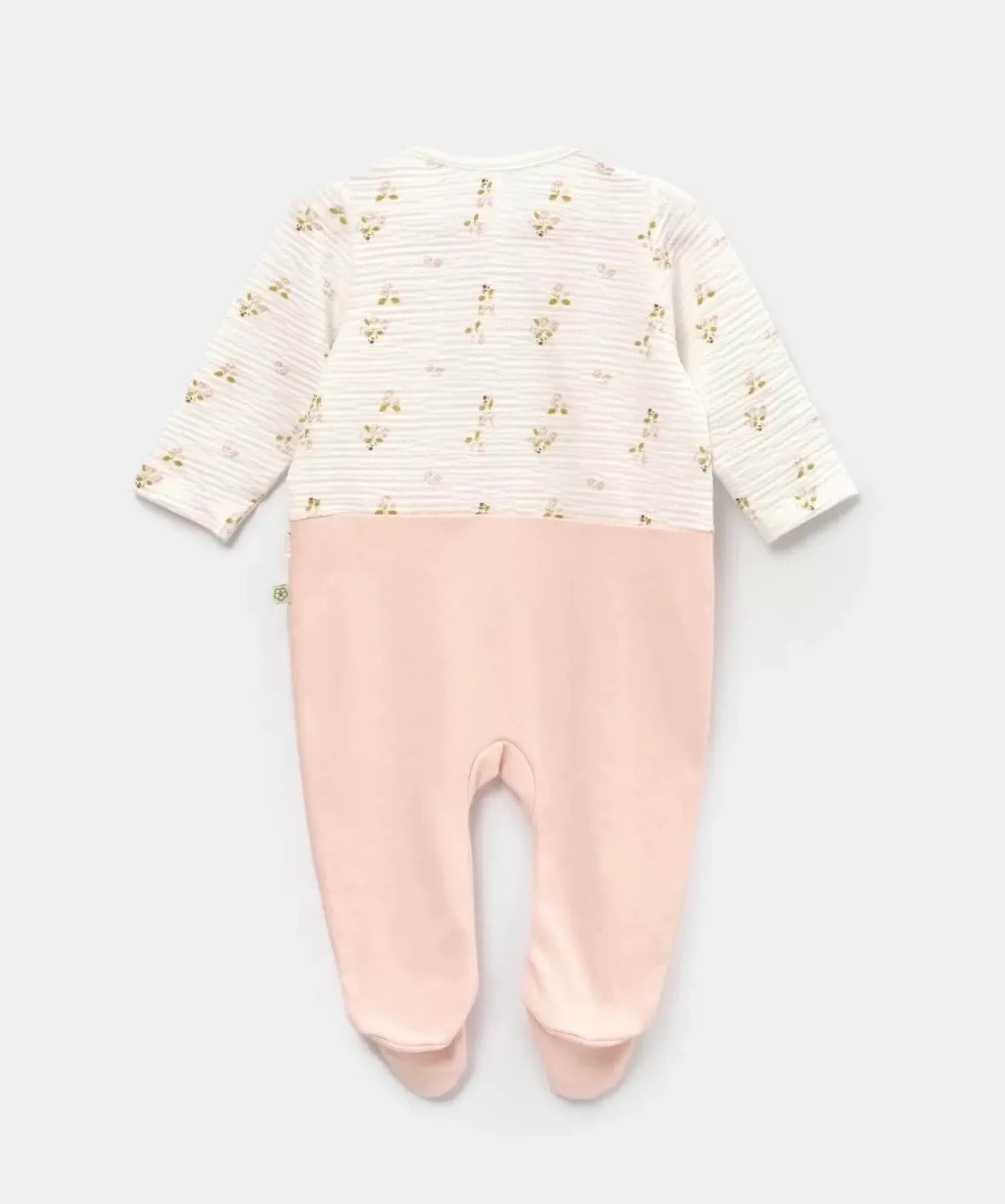 Bibaby Biorganic The Flowers Bebek Tulum 60713 Ekru Pembe