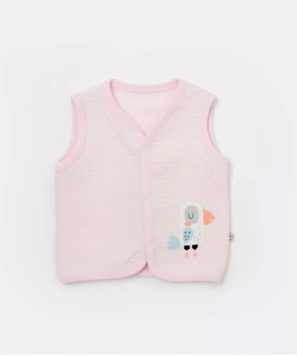 Bibaby Colors Polly Kapitone Yelek 61481 Pembe