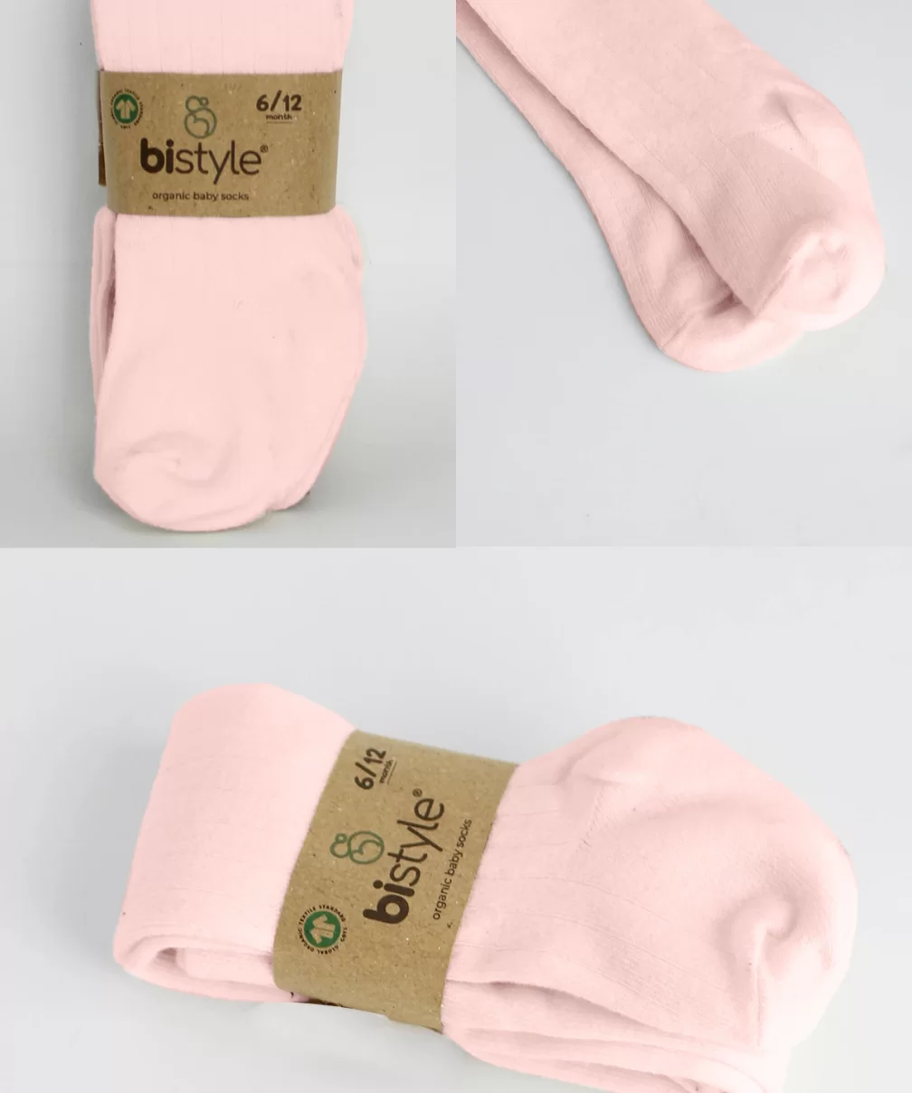 Bistyle Basic Penye Tekli Külotlu Çorap BS1000 Pembe