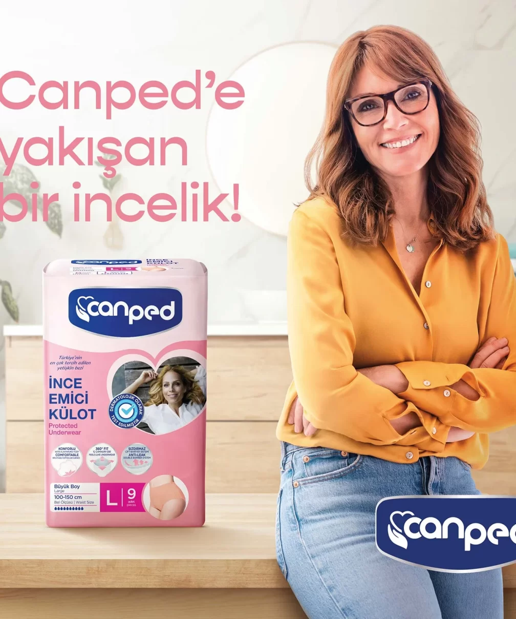 Canped İnce Emici Külot Mesane Pedi L Beden Büyük Boy 9 Adet