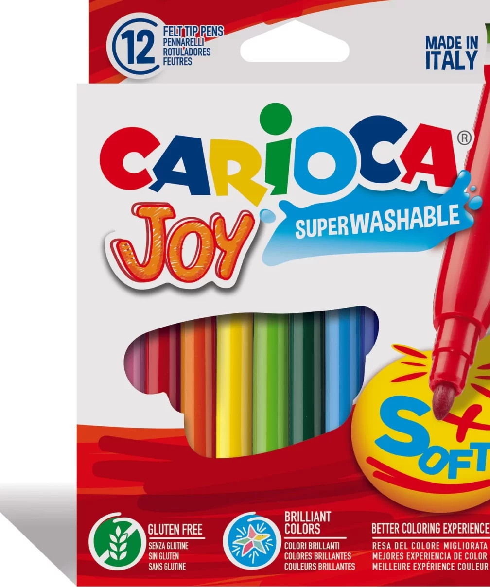 Carioca Joy Süper Yıkanabilir Keçeli Boya Kalemi 12Li