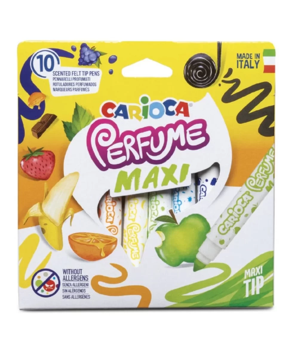 Carioca Kokulu Jumbo Keçeli Boya Kalemi 10Lu