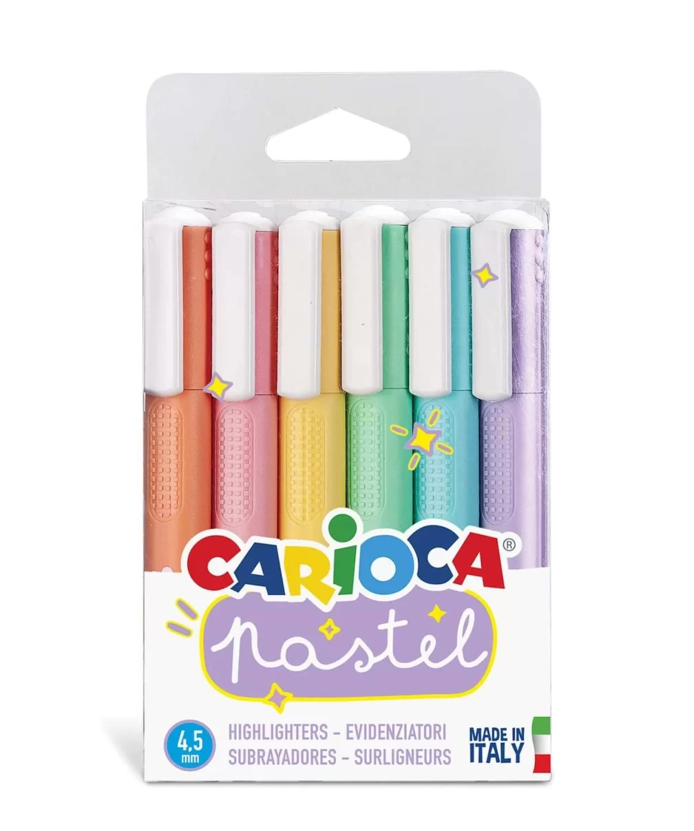 Carioca Pastel Renkler İşaretleme Kalemi 6Lı