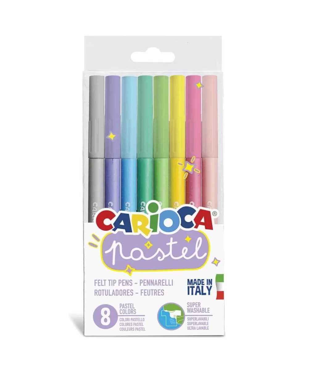 Carioca Pastel Süper Yıkanabilir Keçeli Kalem 8Li