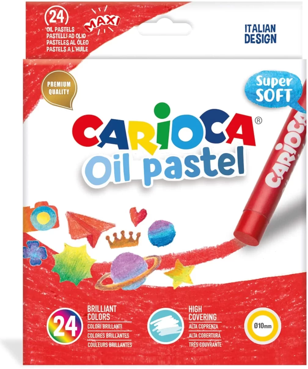 Carioca Yağlı Pastel Boya Kalemi 24Lü