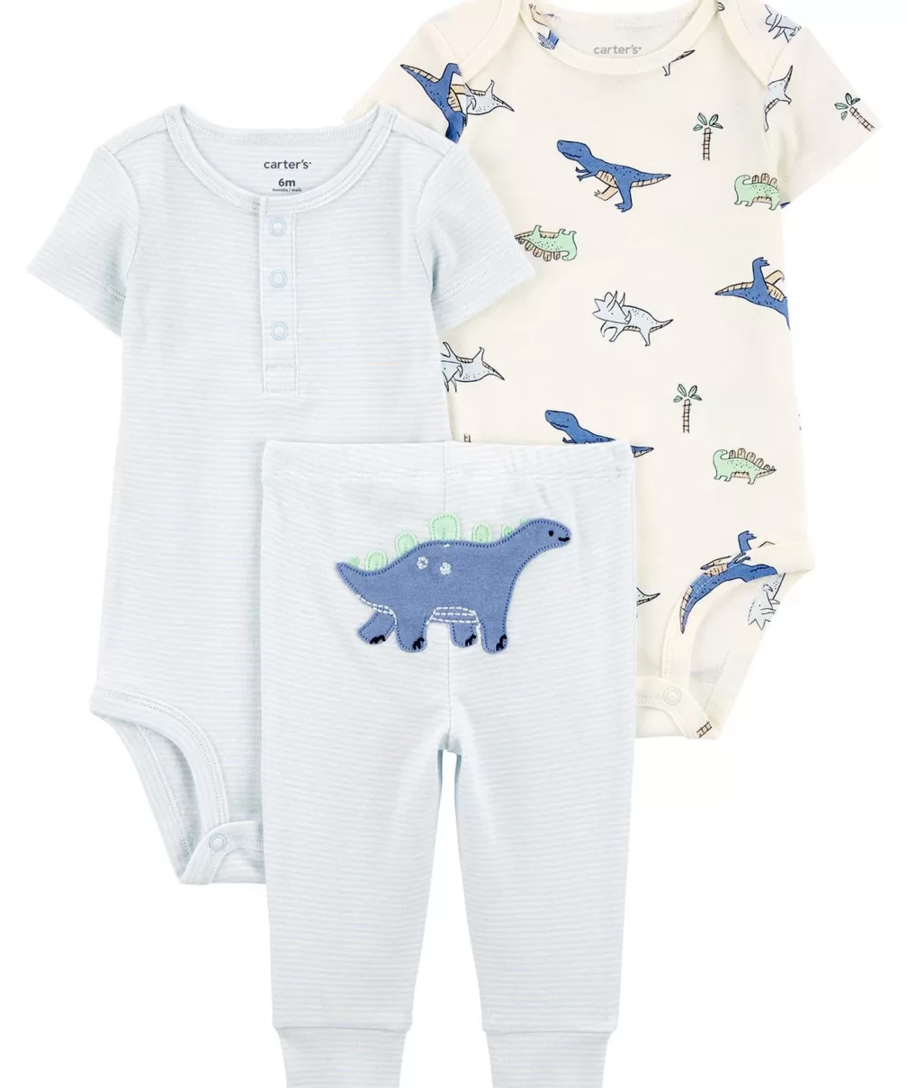 Carters Erkek Bebek Body Pantolon Set 3lü Paket 1R035110 Renkli